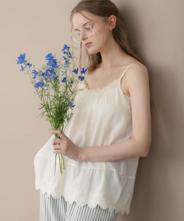Cotton Lace Tunic Camisole