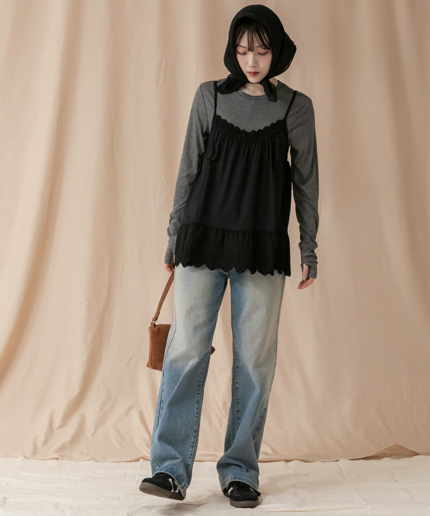 &&model：163cm&&
