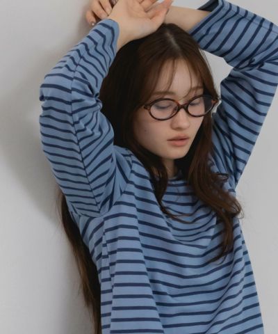 Basic Border Long Sleeve Cutsew | HEILIS