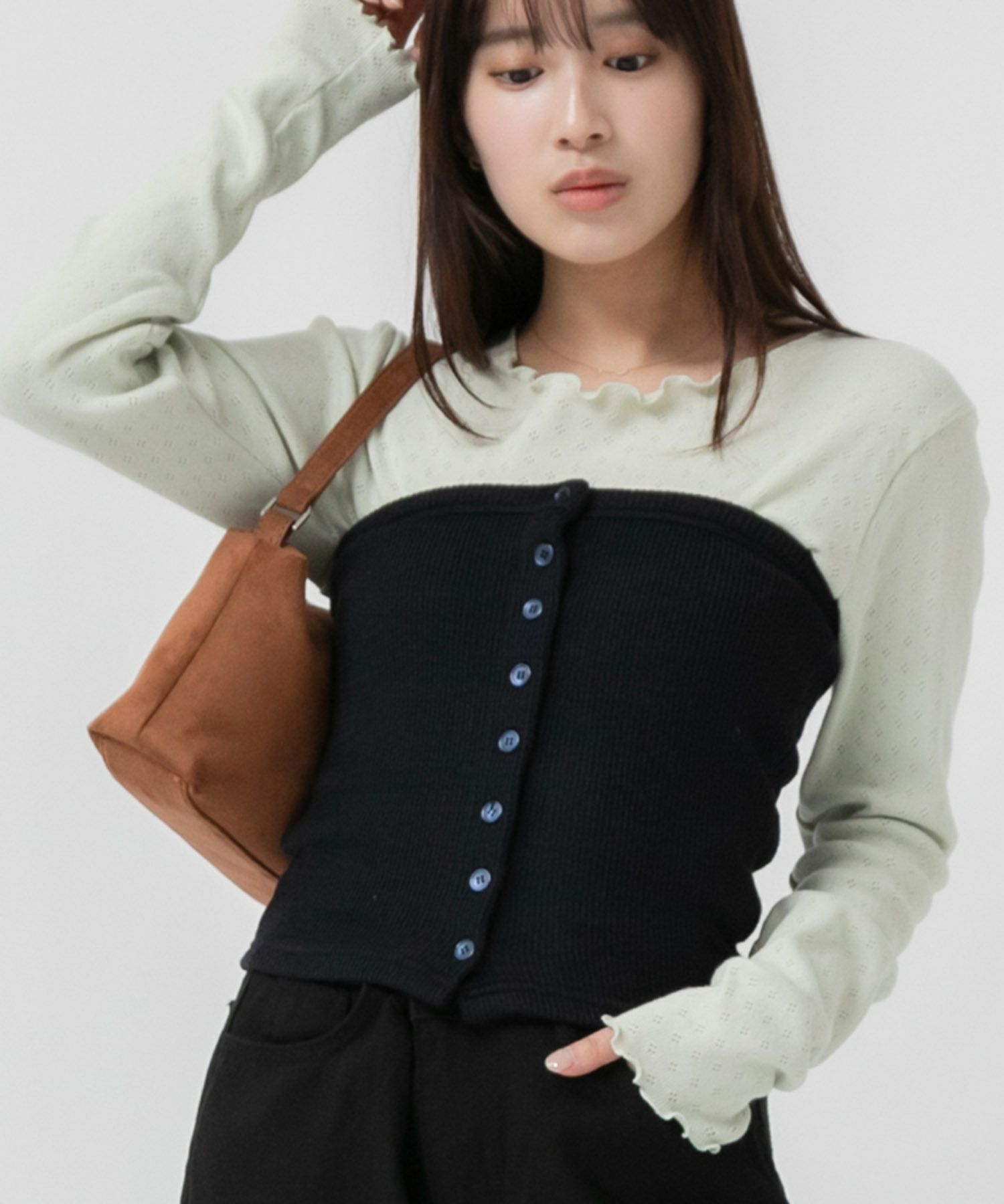 &&model：158cm&&