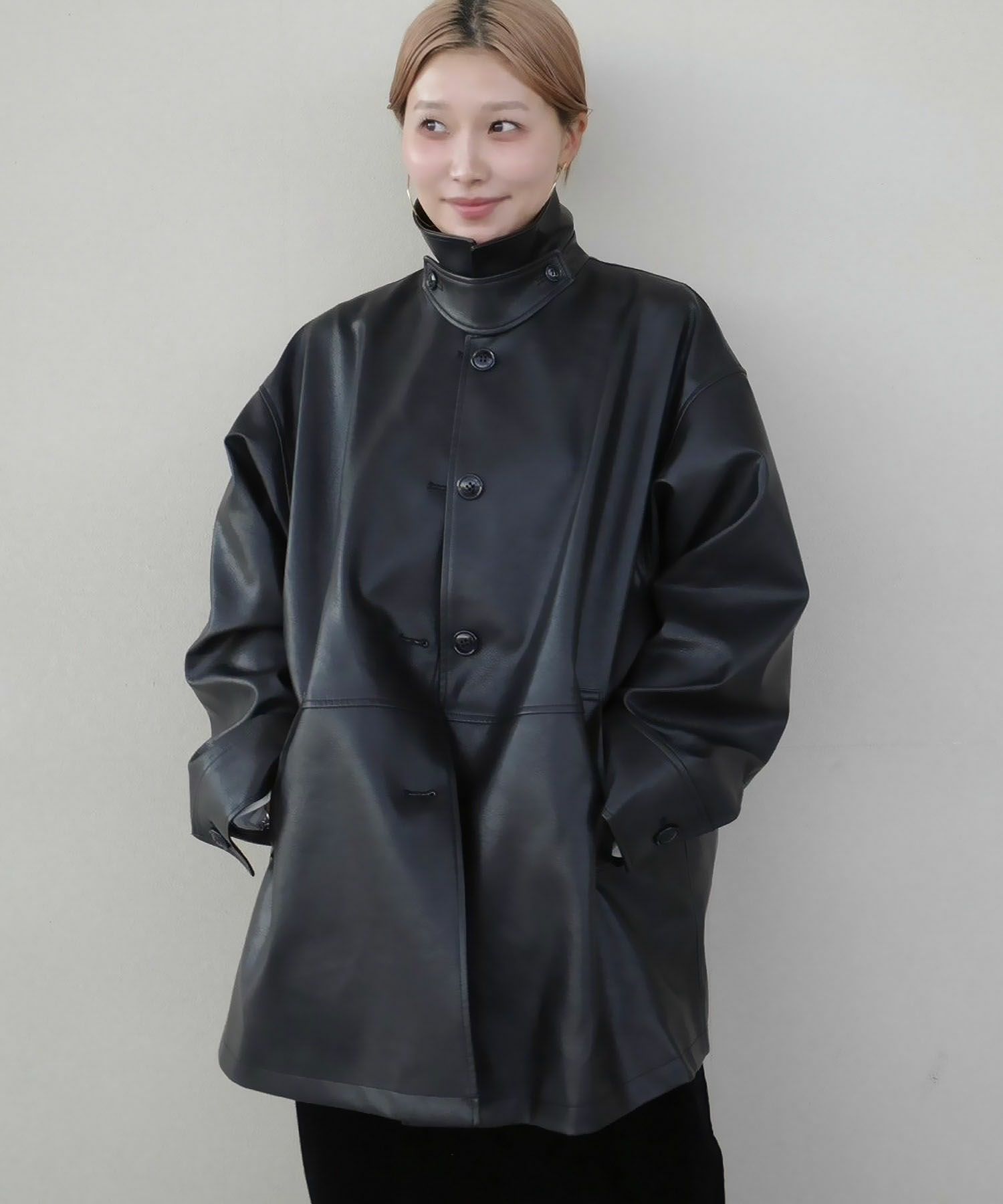 Hideka Original】3Way Vintage Fake Leather Jacket | HEILIS