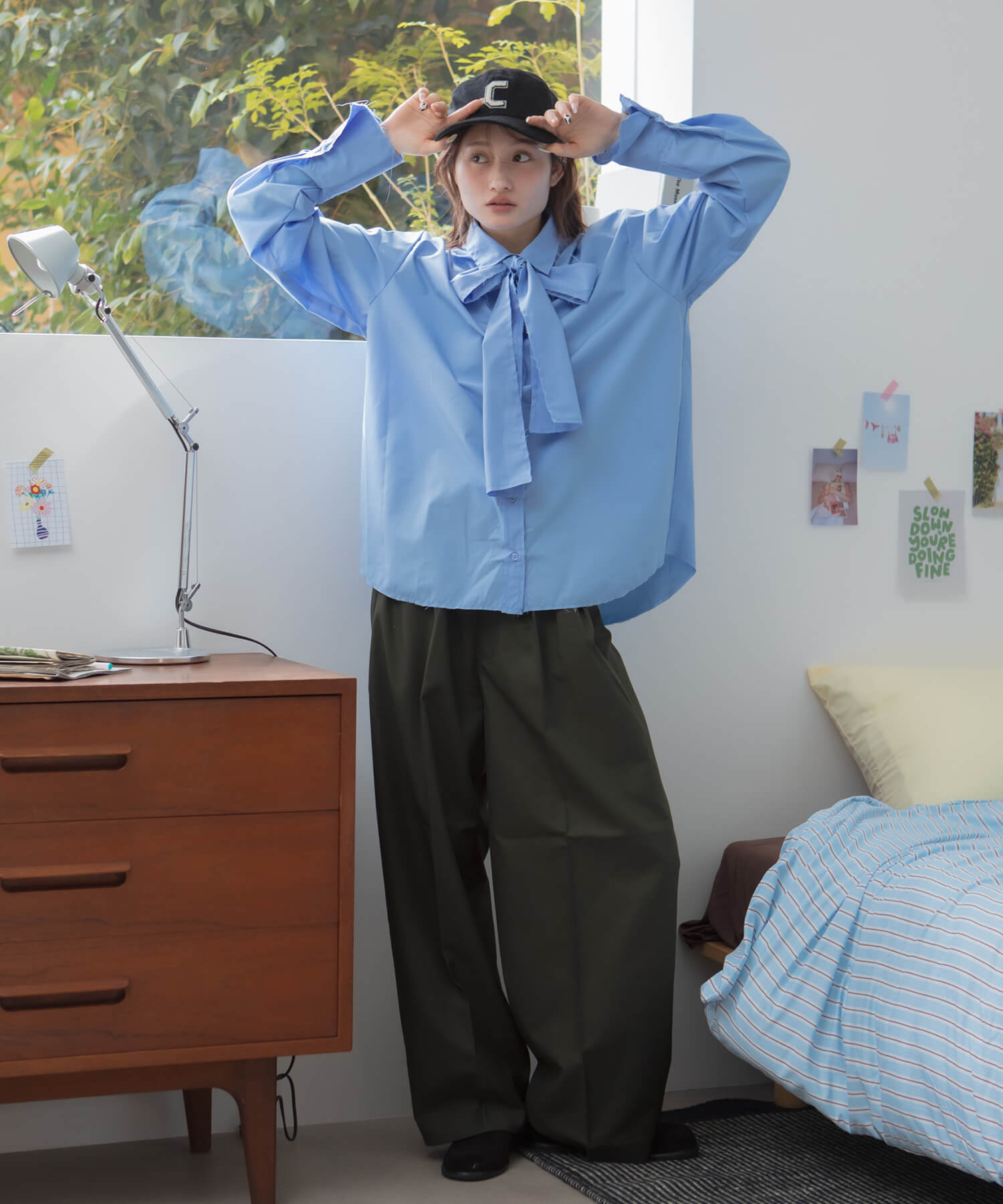 &&model：169cm(L SIZE)&&