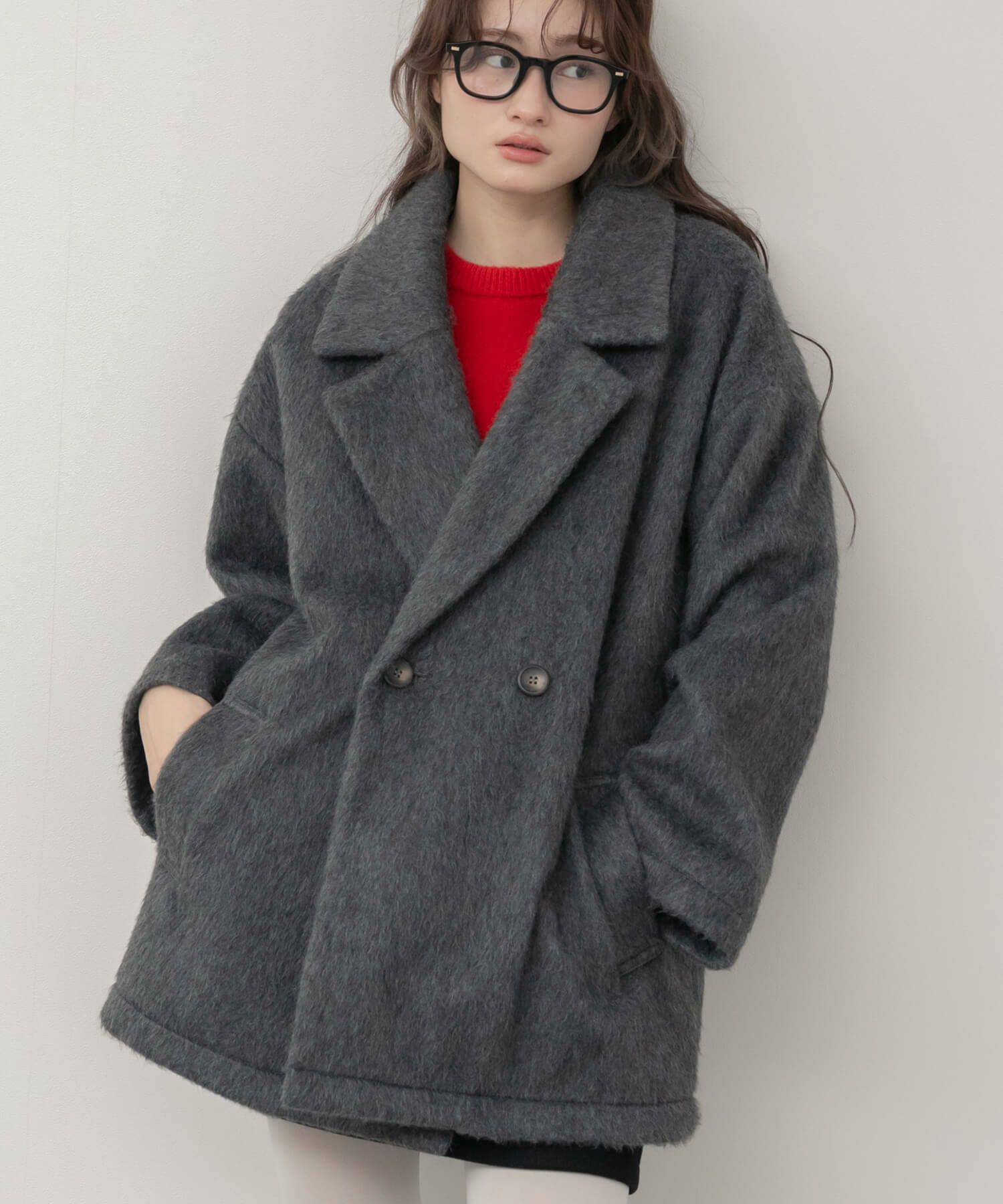 Shaggy Double Tailored Jacket | HEILIS