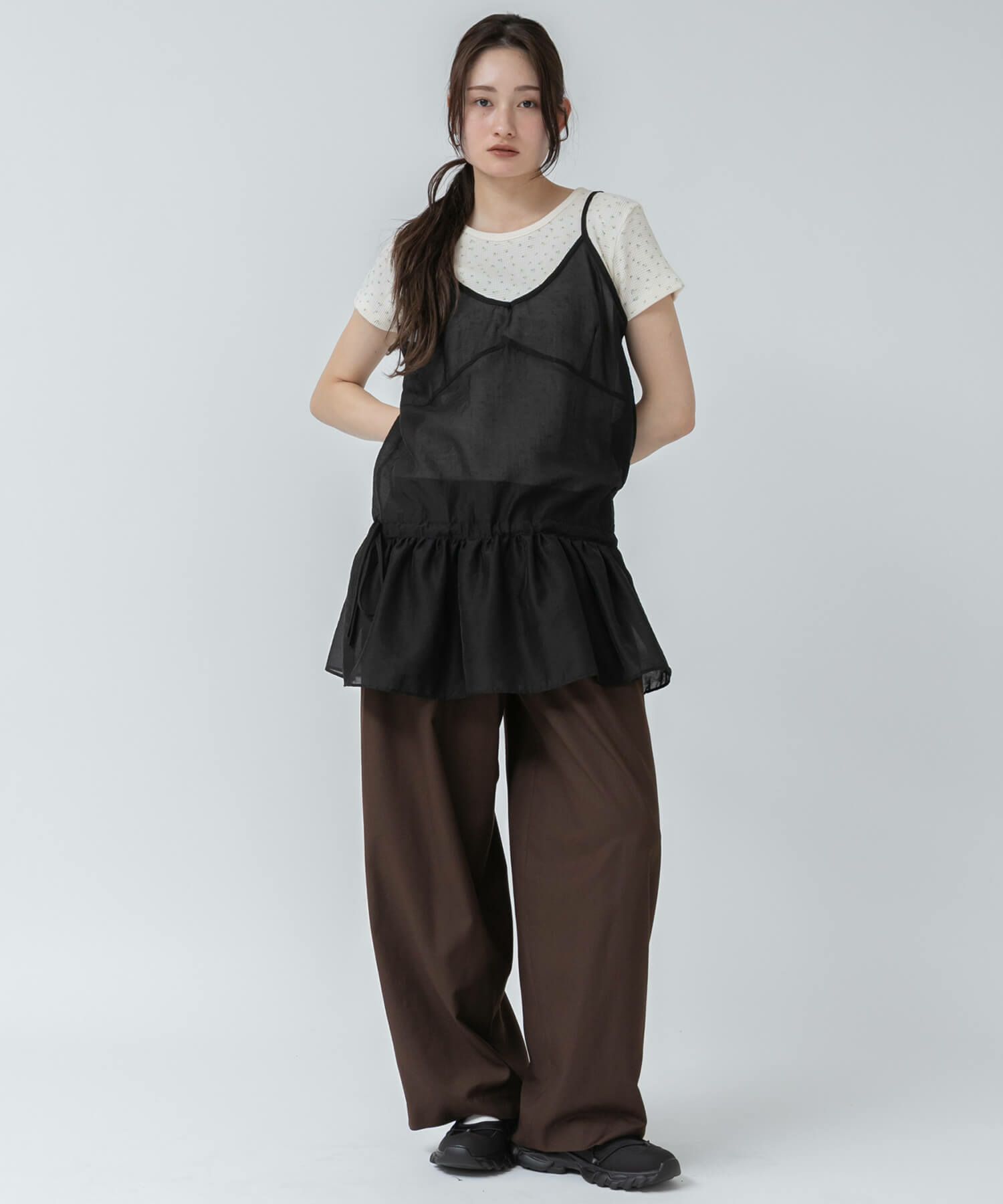 &&model：163cm&&