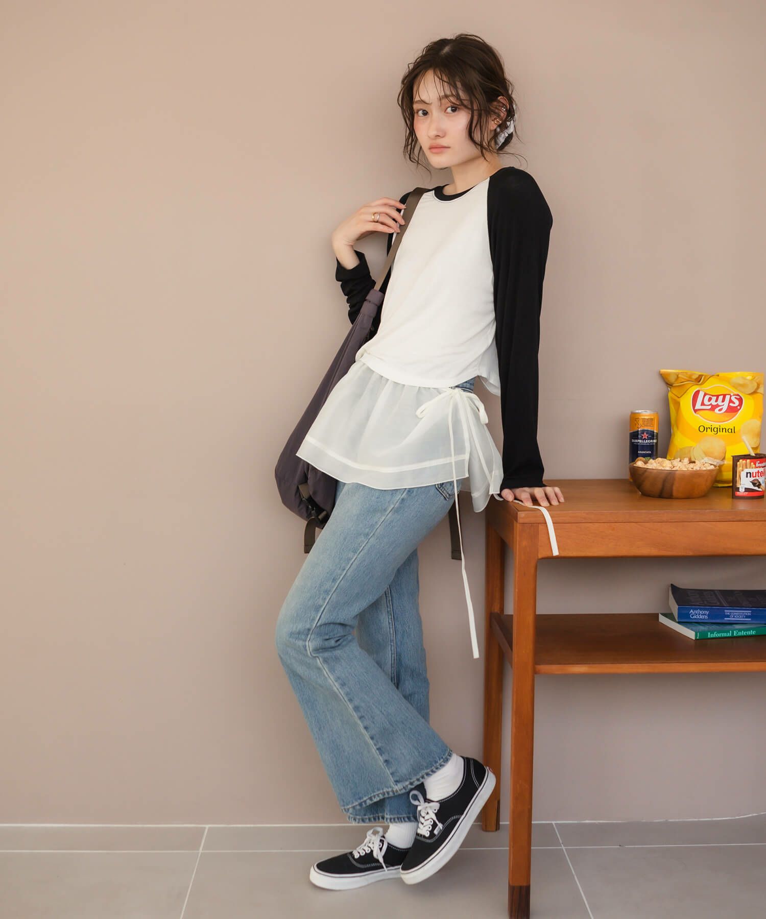 &&model：163cm&&