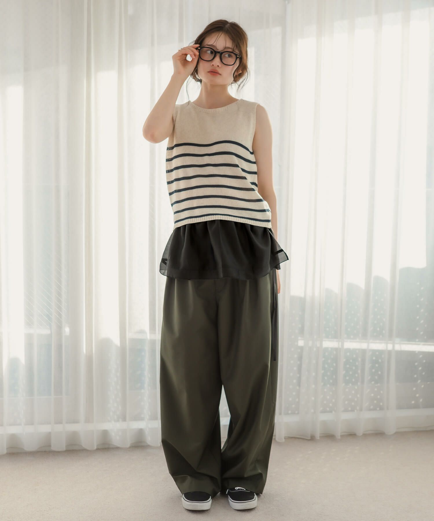 &&model：163cm&&