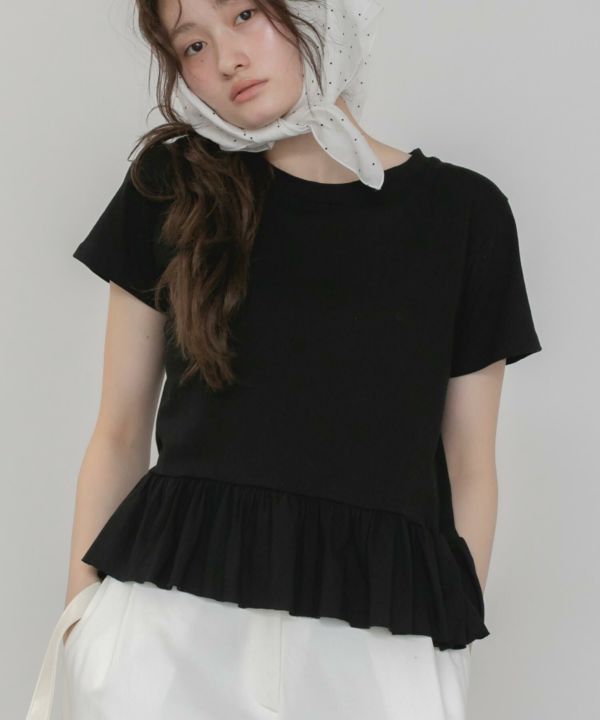 Peplum Short Sleeve Tops