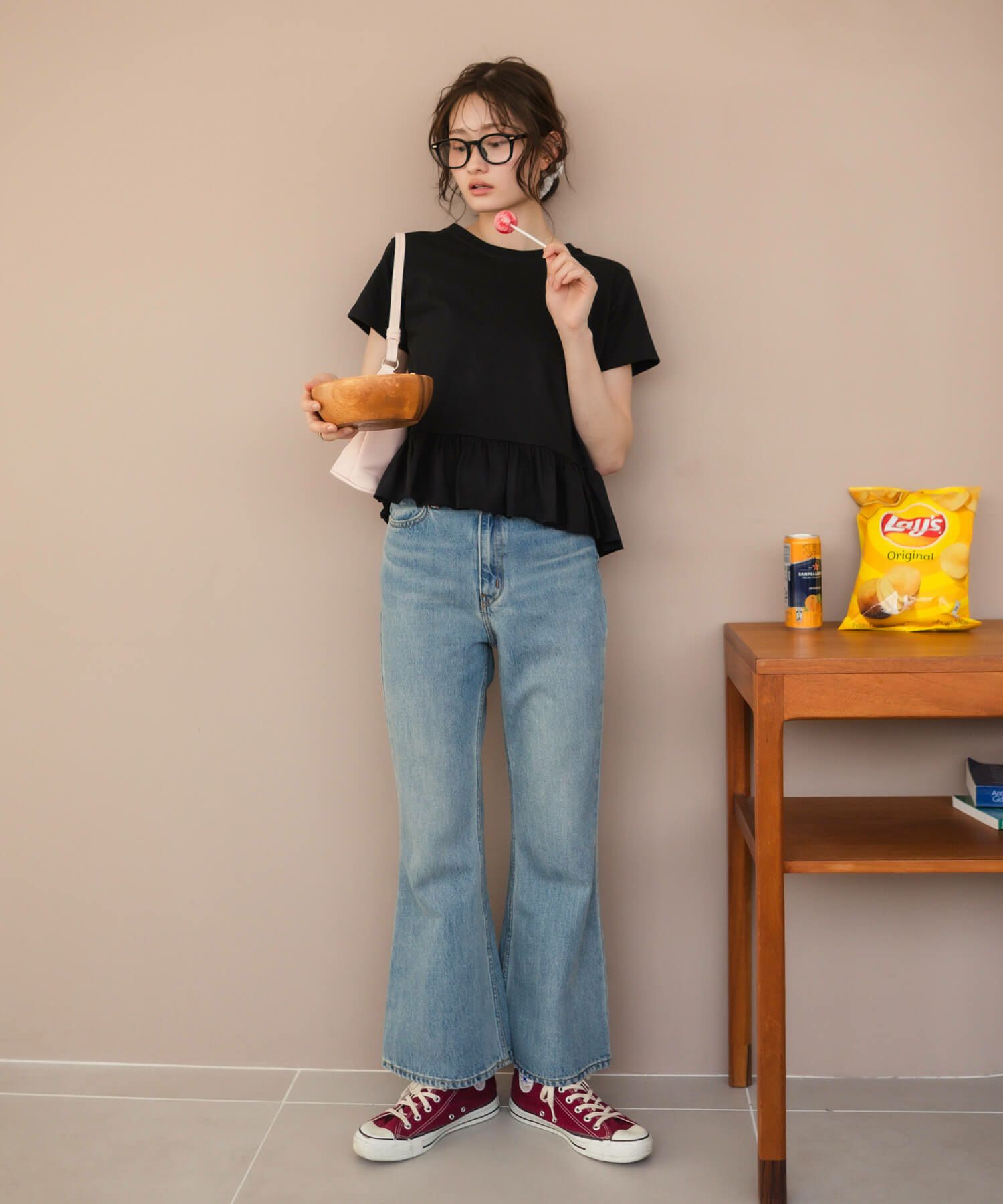 &&model：163cm&&