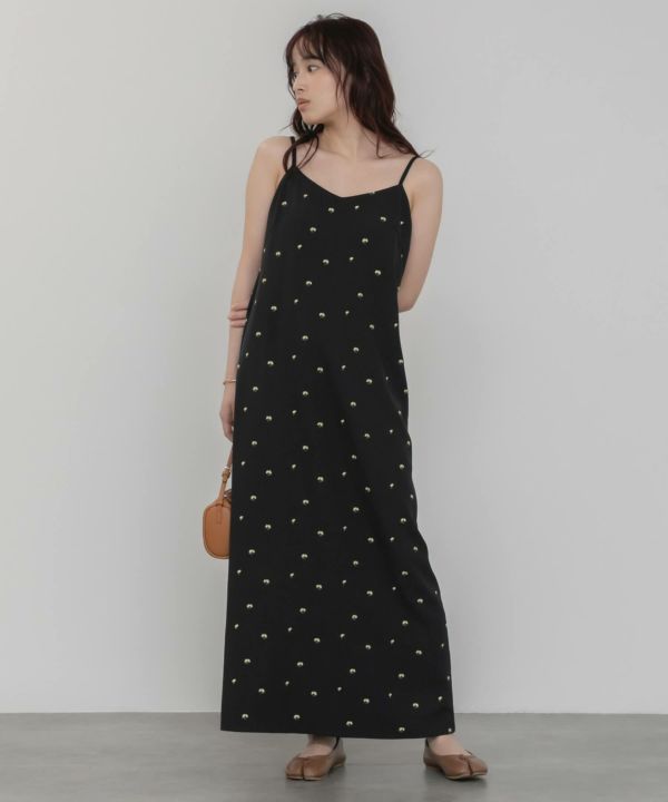 HEILIS Flower Embroidery Dress 花柄ワンピース HEILIS ヘイリス Flower Embroidery Dress