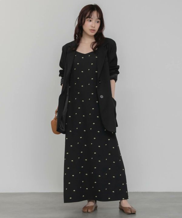 HEILIS Flower Embroidery Dress 花柄ワンピース HEILIS Flower Embroidery Dress 花柄ワンピース