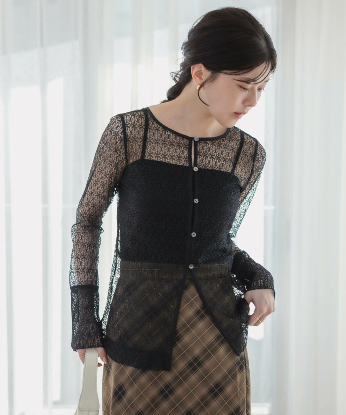 &&model：158cm(M SIZE)&&