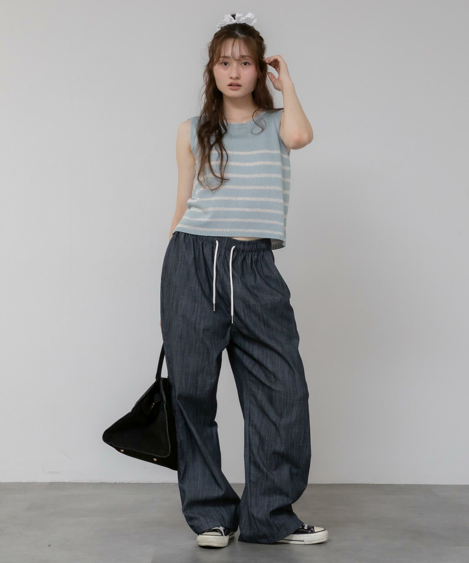 &&model：163cm　black&&