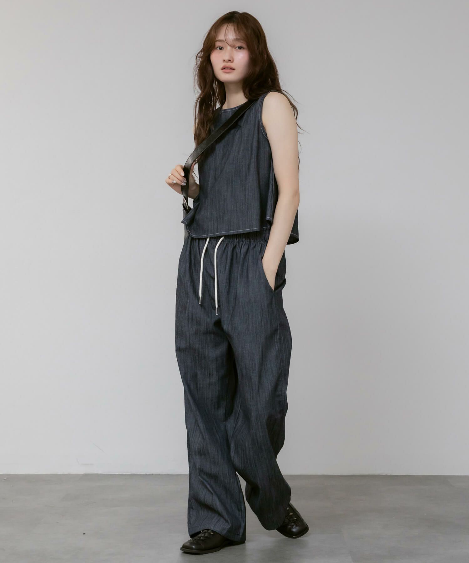 &&model：163cm　black&&