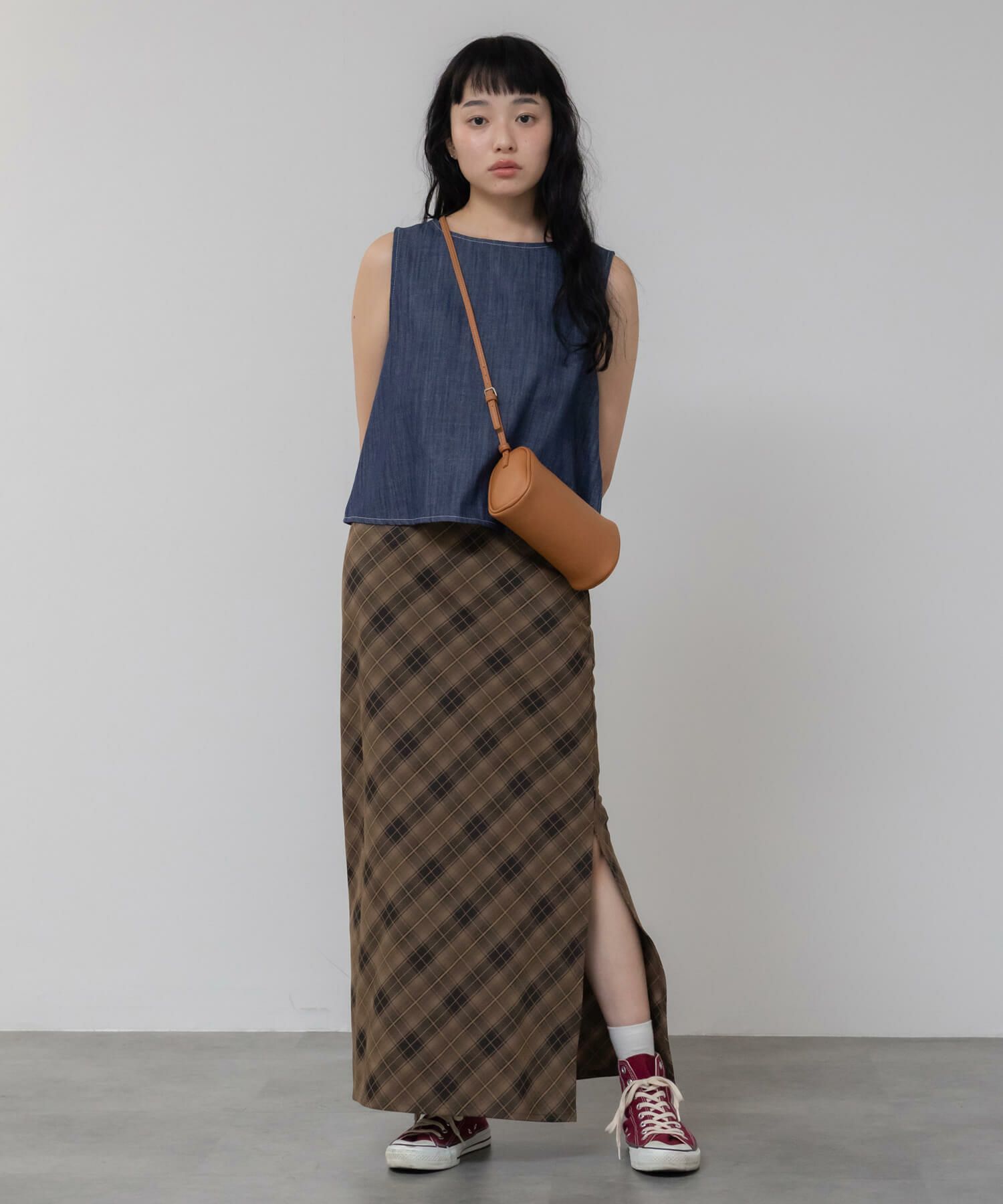 &&model：158cm　blue&&　