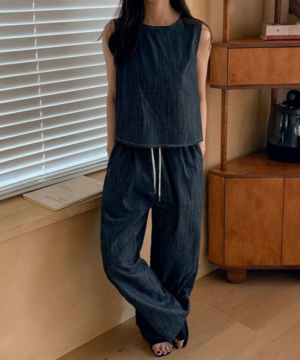 &&model：161cm　blue&&　