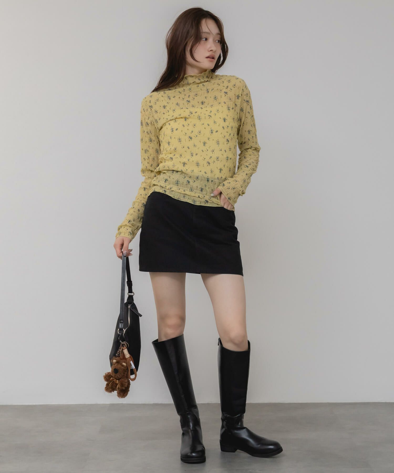 &&model：163cm&&