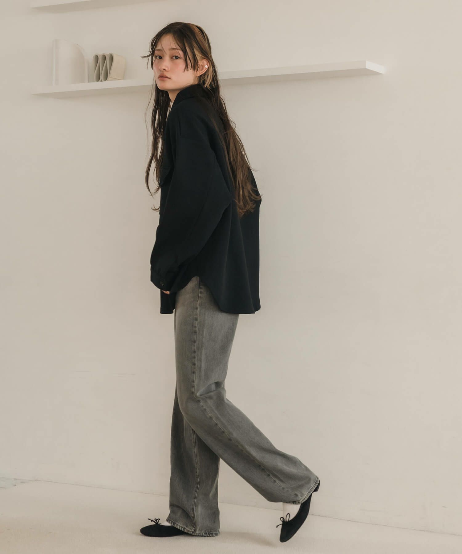 &&model：163cm&&