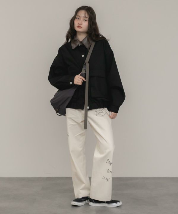 &&model：モデル身長:163cm 着用サイズ:M&&