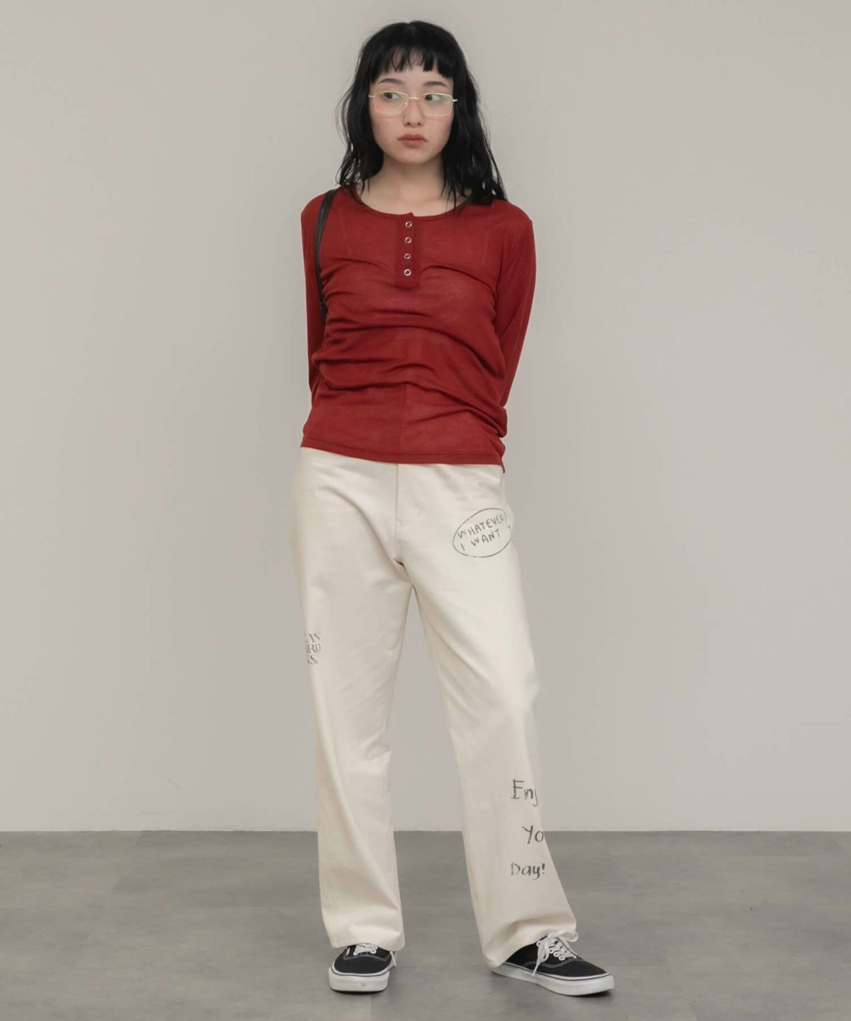 &&model：モデル身長:158cm 着用サイズ:S&&