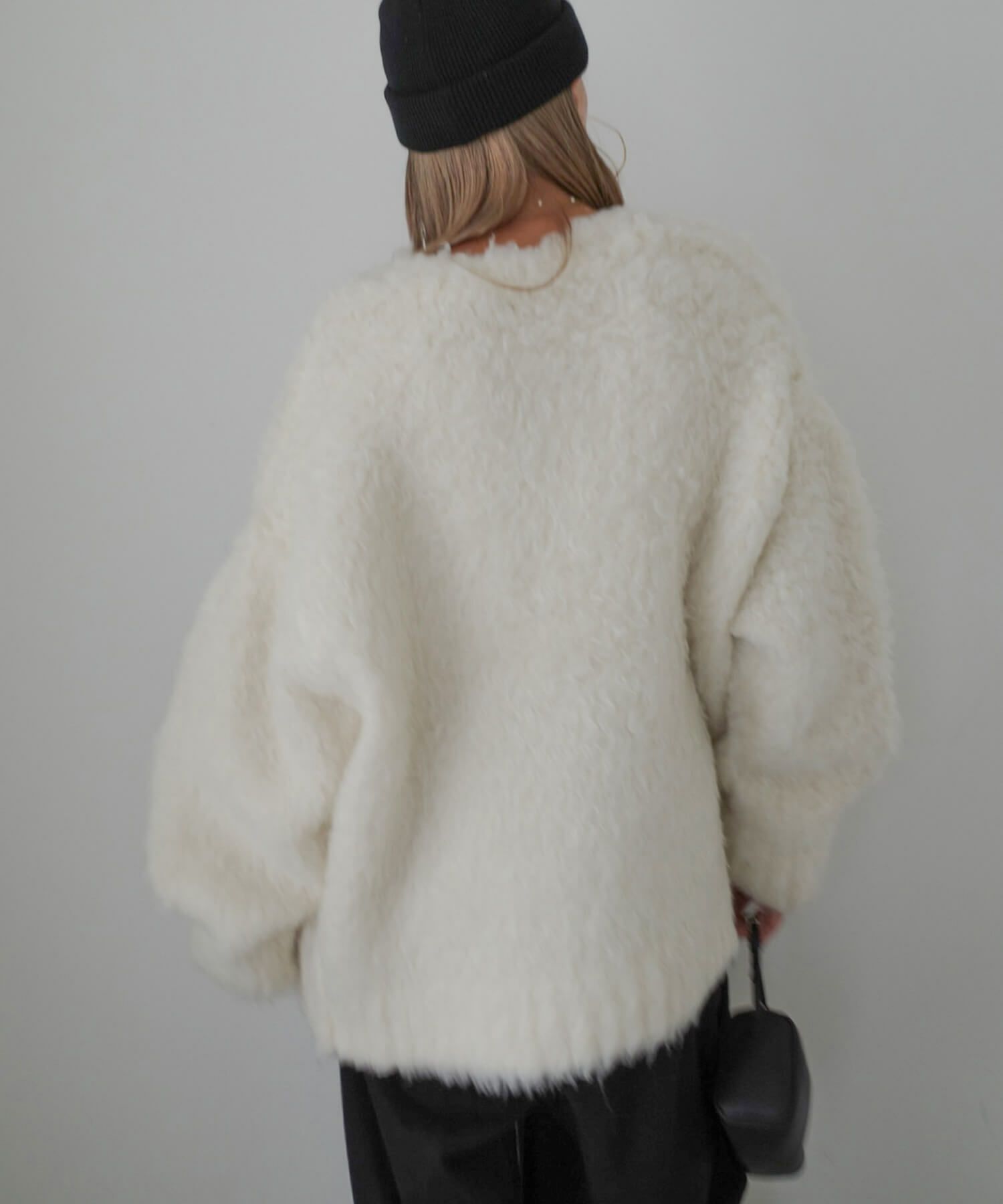 hideka select】Shaggy Loose Cardigan | HEILIS