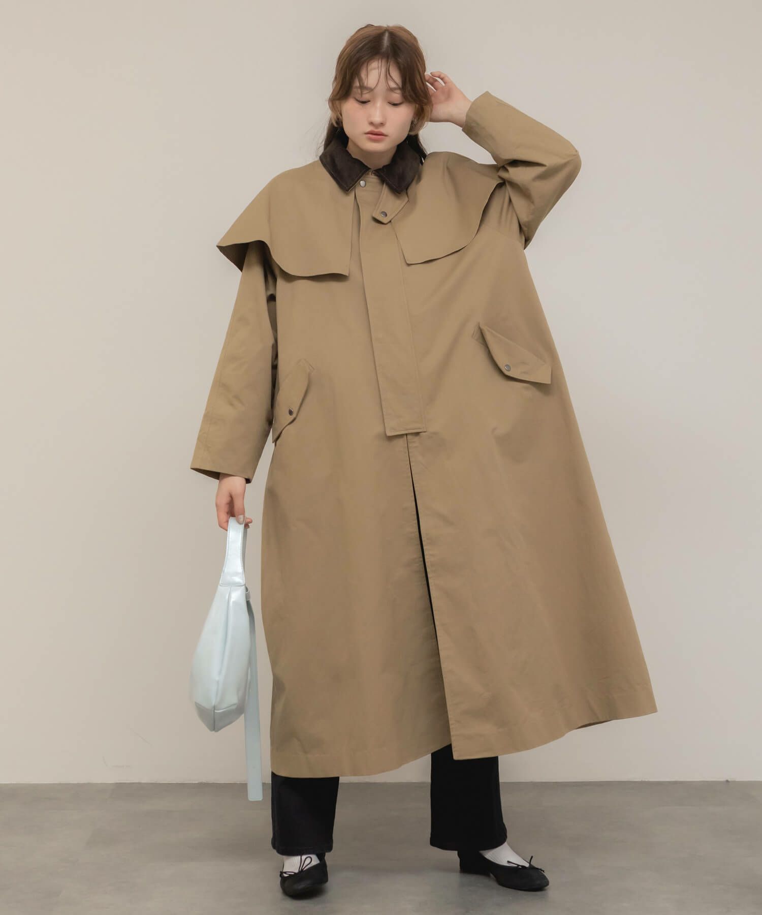 3way Long Cape Coat | HEILIS