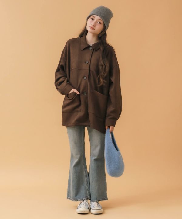 Suede Touch Coverall JK | HEILIS