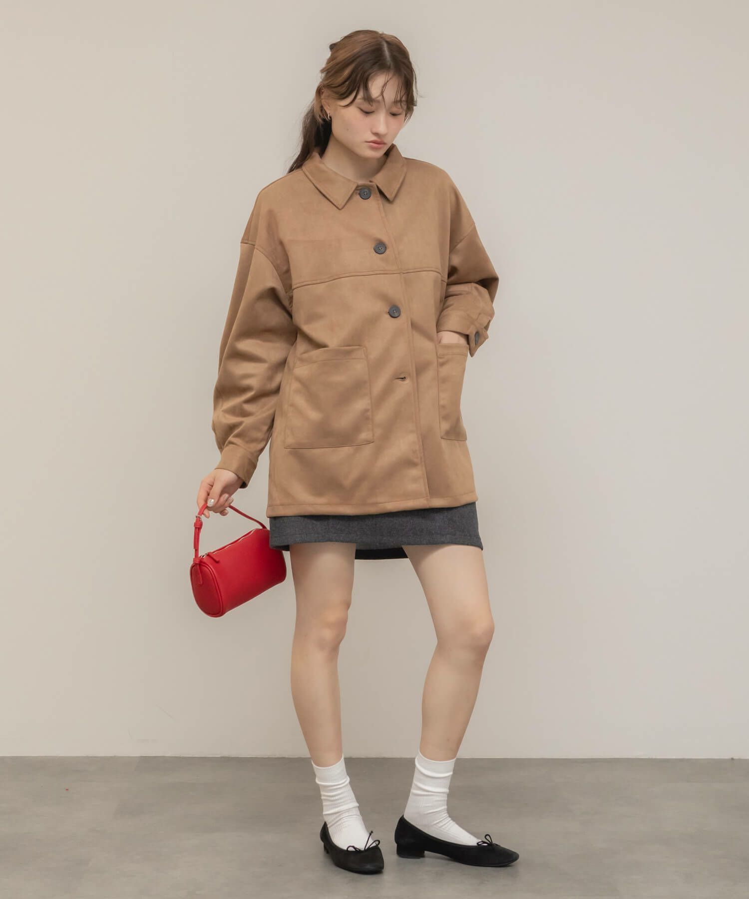 Suede Touch Coverall JK | HEILIS
