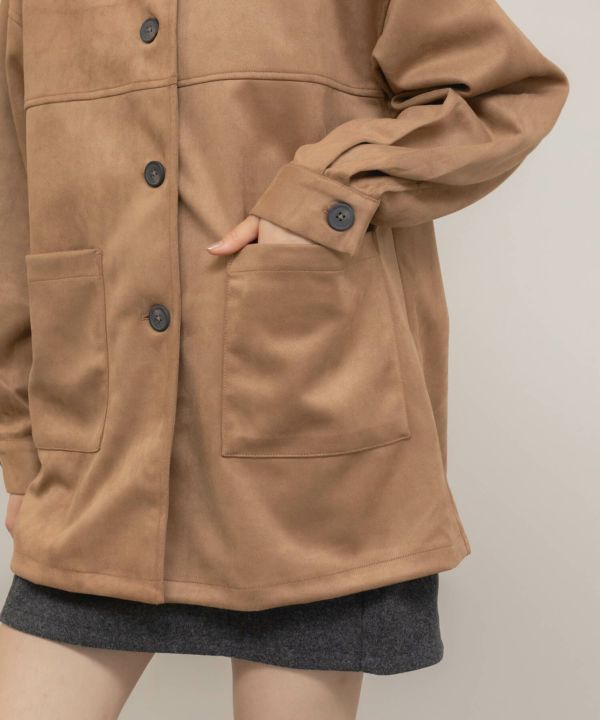 ジョニオさん専用KEESEY CHECK DOWN JKT SIZE2 ベージュ Suede Touch Coverall JK | HEILIS